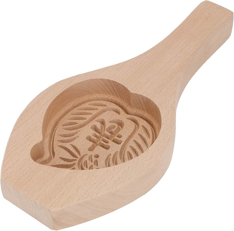 Wooden Mooncake Mold Set For Baking DIY Kitchen Decoration Pastry Bun - Image 1